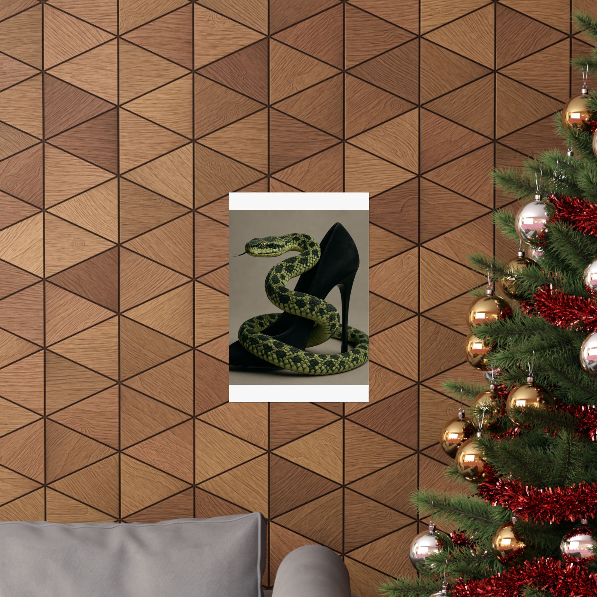 Edgy Snake Art Poster, Not Your Soft Kind of Pretty Print