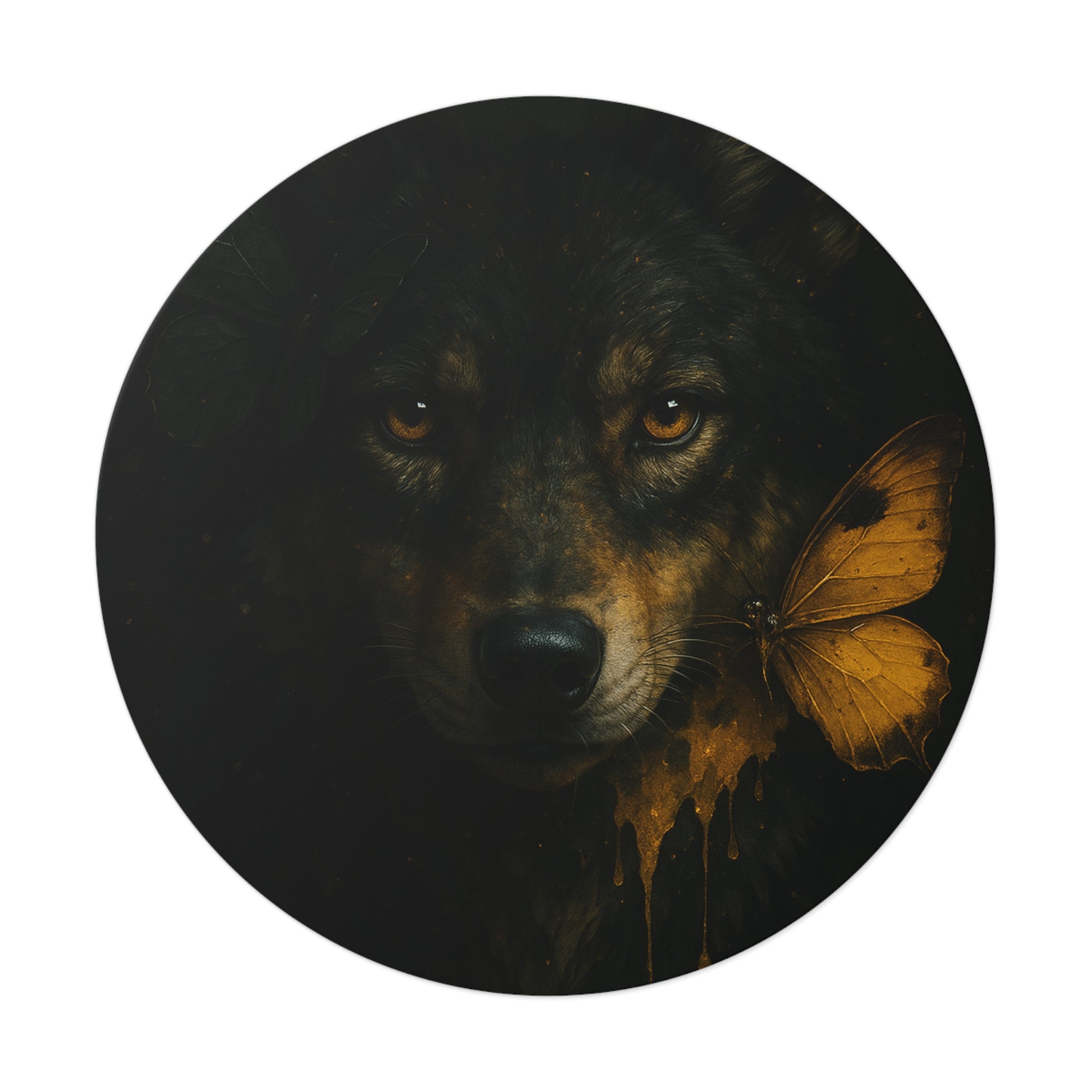 Feral Round Vinyl Stickers