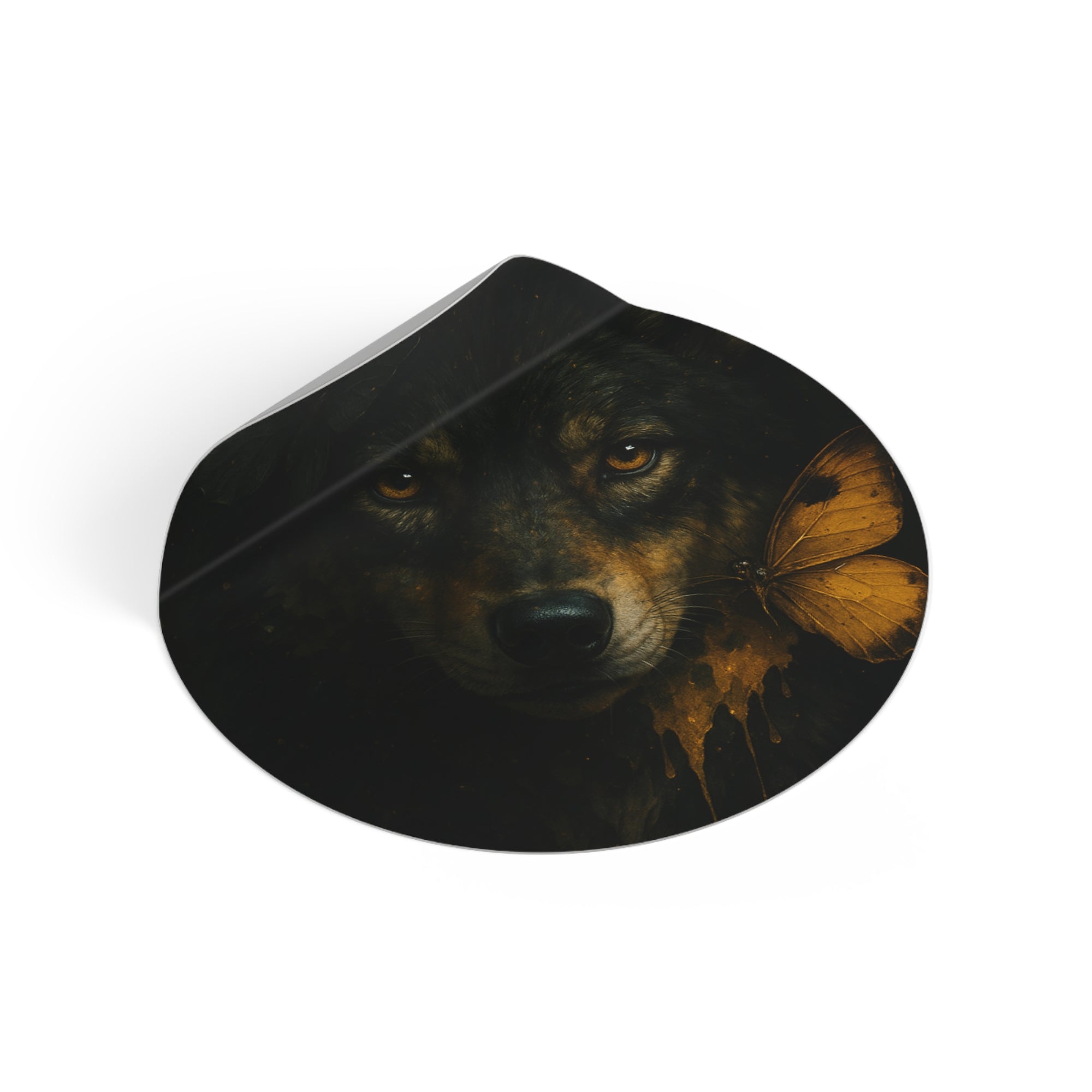 Feral Round Vinyl Stickers