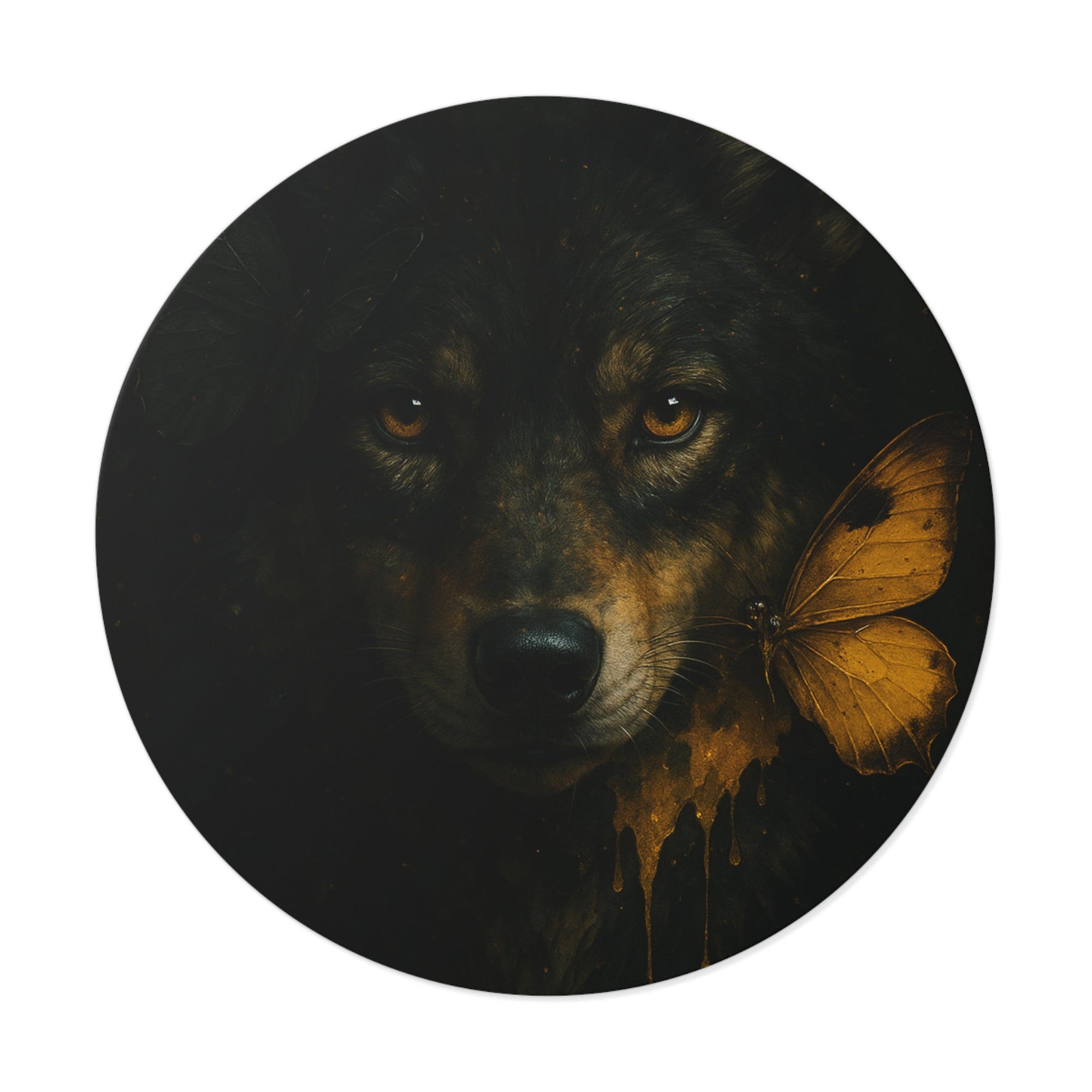 Feral Round Vinyl Stickers