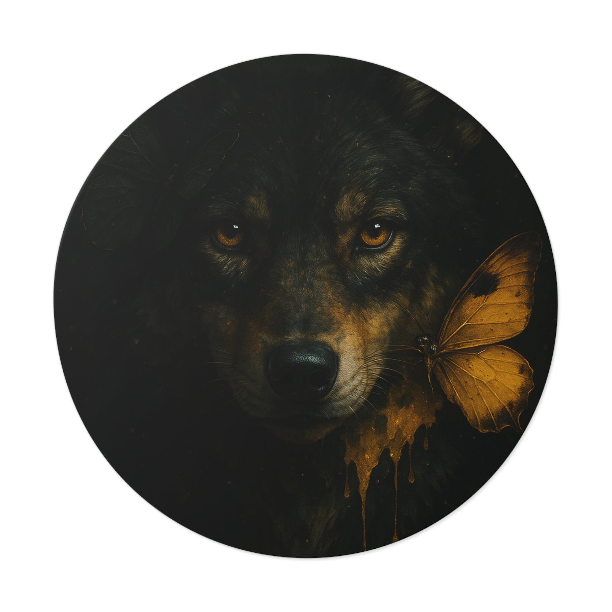 Feral Round Vinyl Stickers