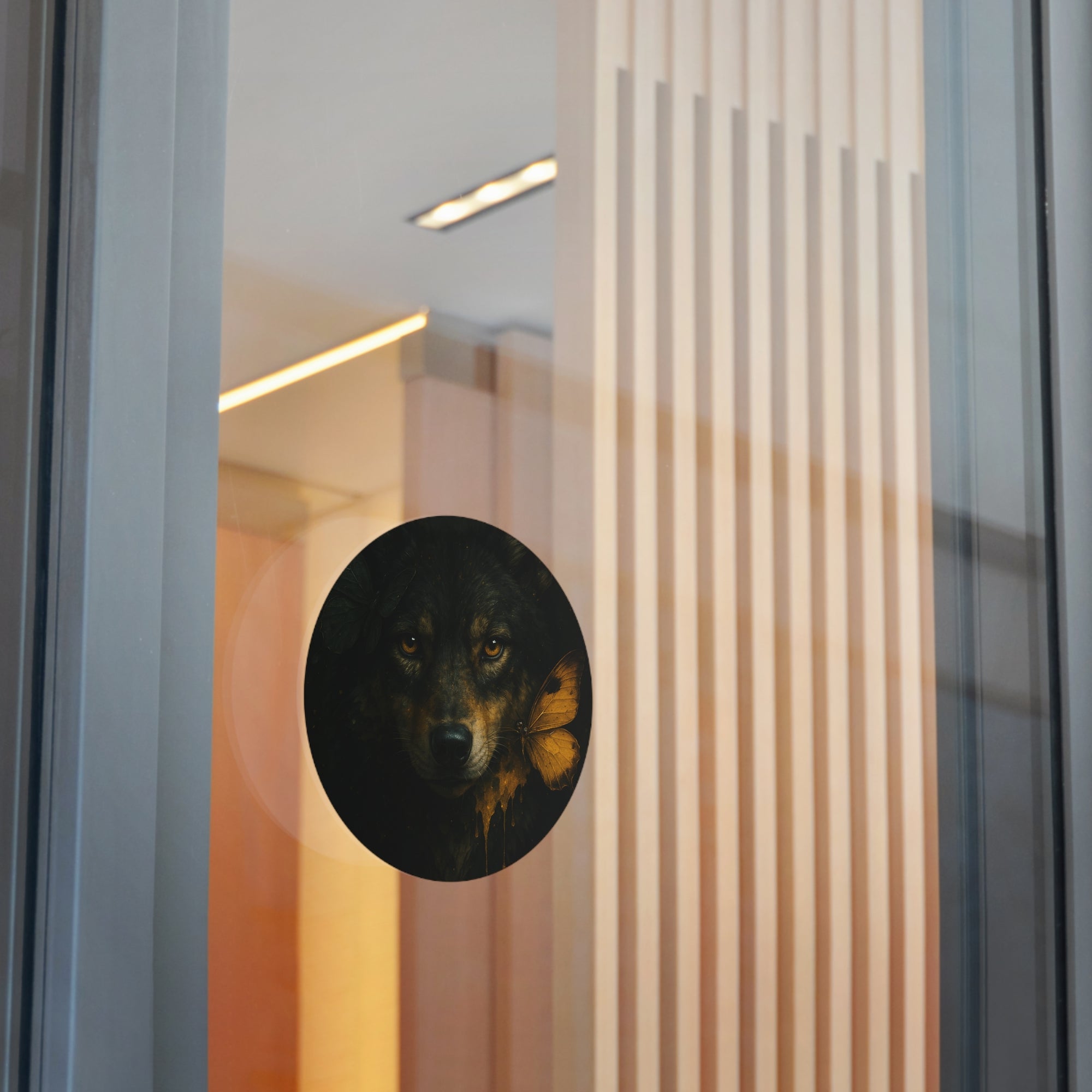 Feral Round Vinyl Stickers