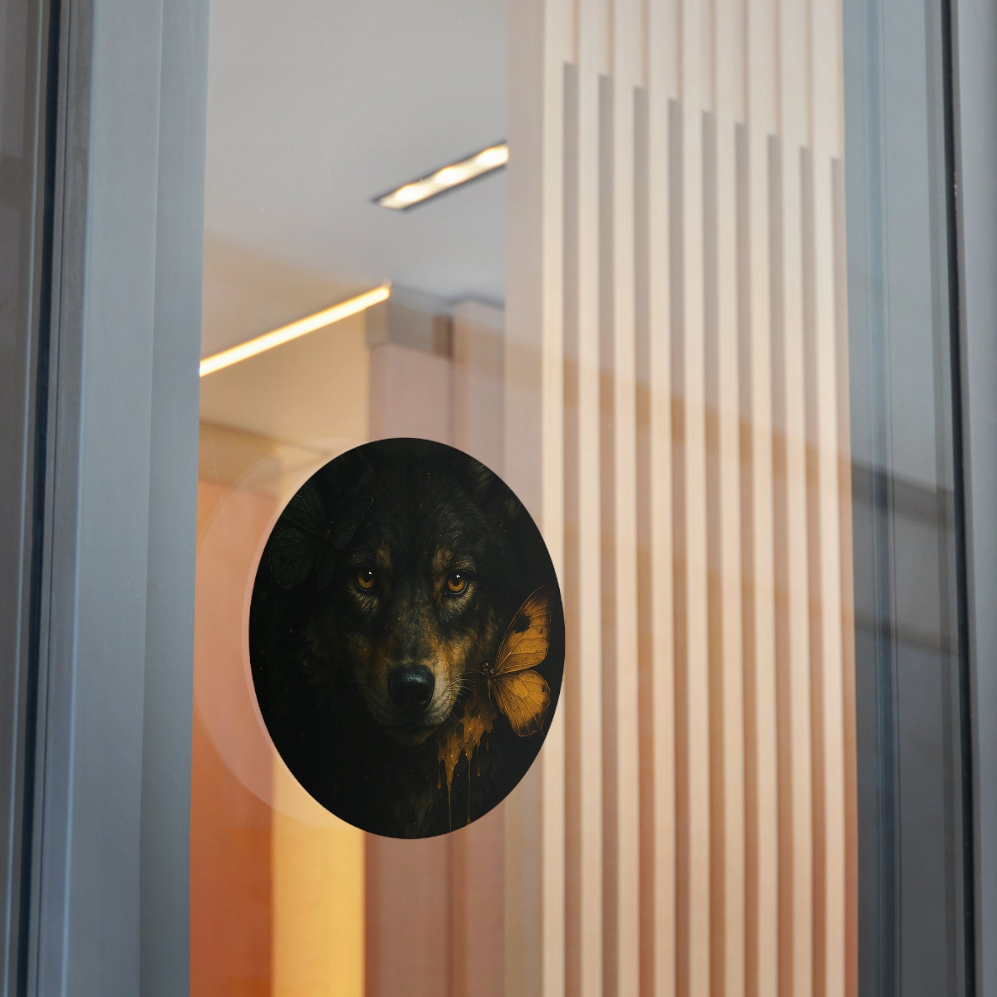 Feral Round Vinyl Stickers