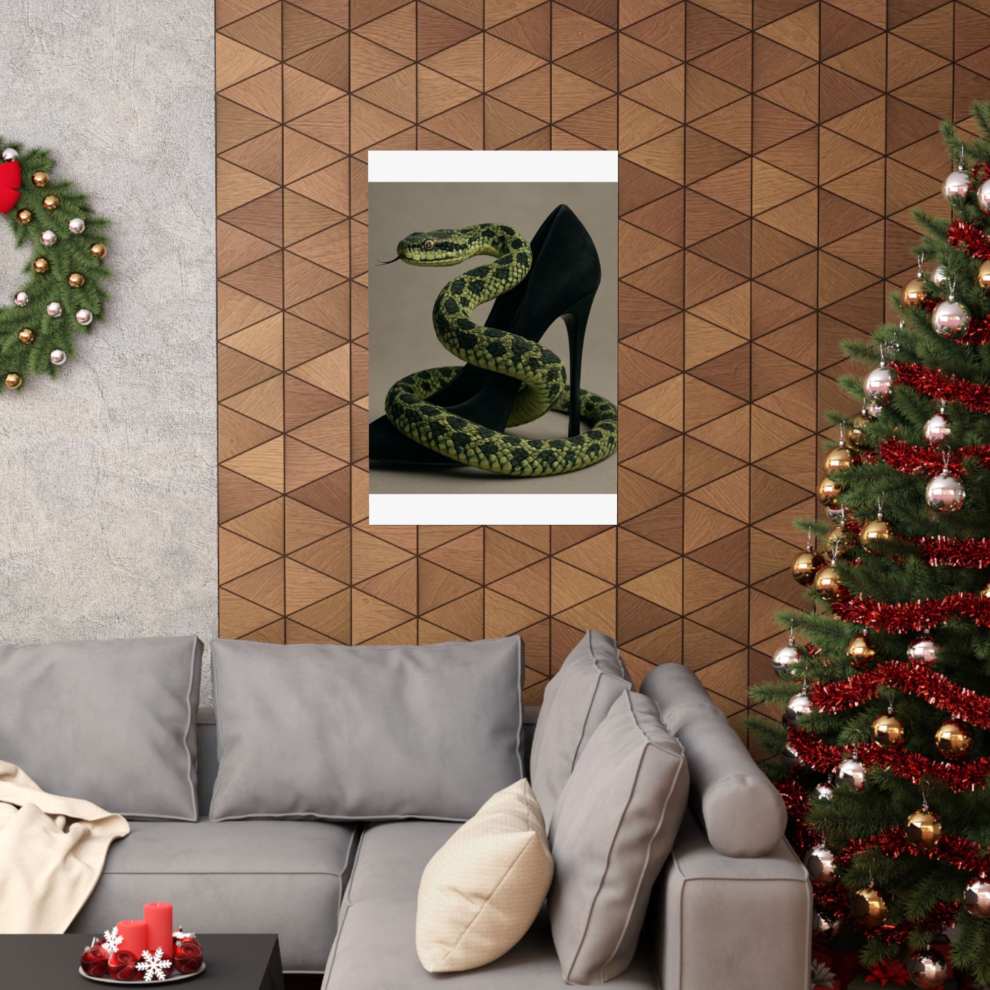 Edgy Snake Art Poster, Not Your Soft Kind of Pretty Print