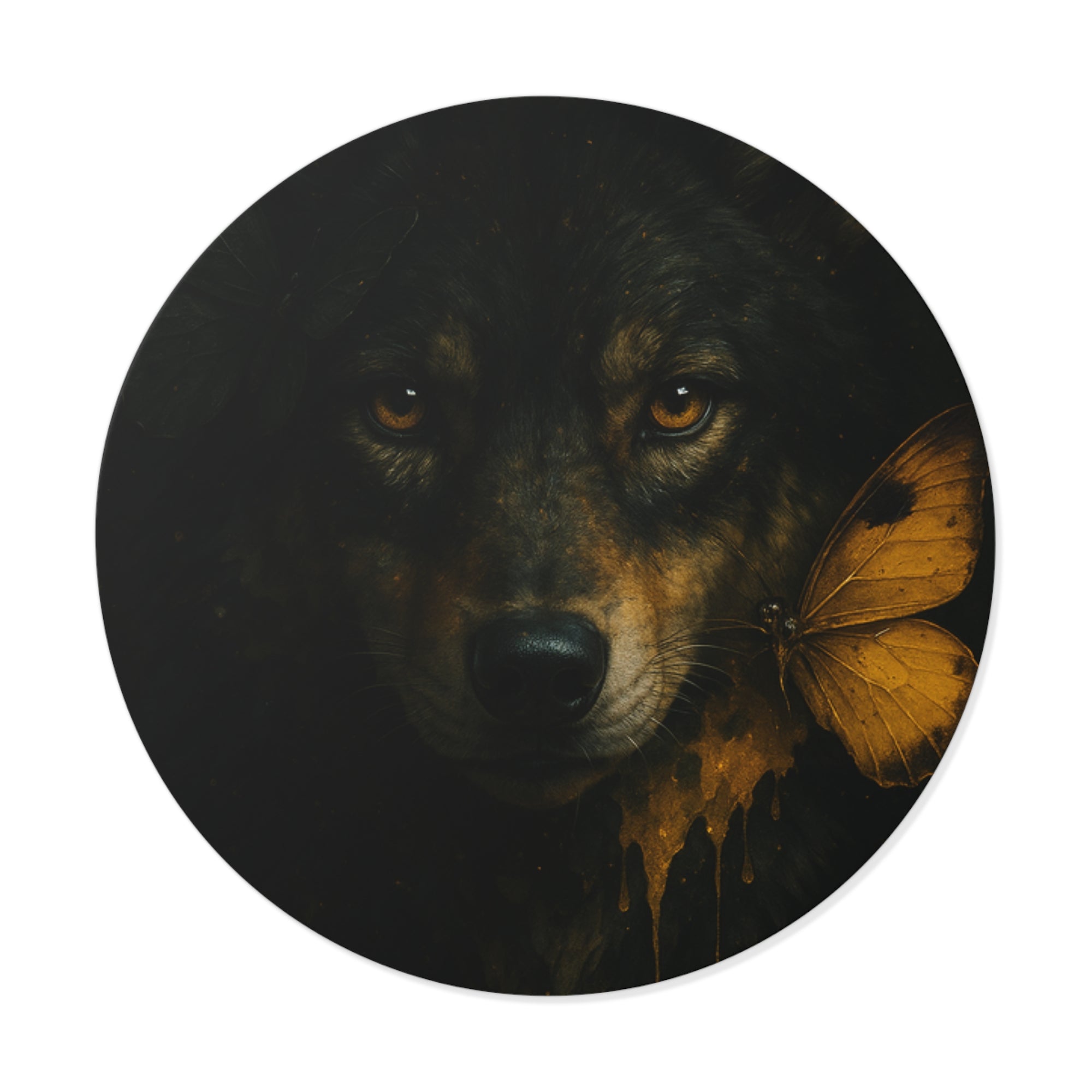 Feral Round Vinyl Stickers